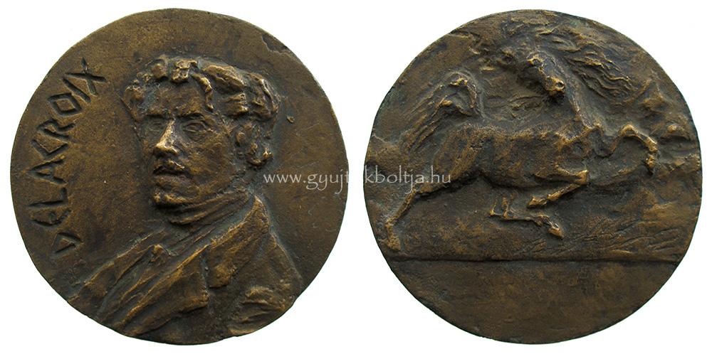Eugène Delacroix �narck�p / Vill�ml�st�l megriadt l� eml�k�rem